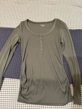 Old Navy Olive Long Sleeve Henley